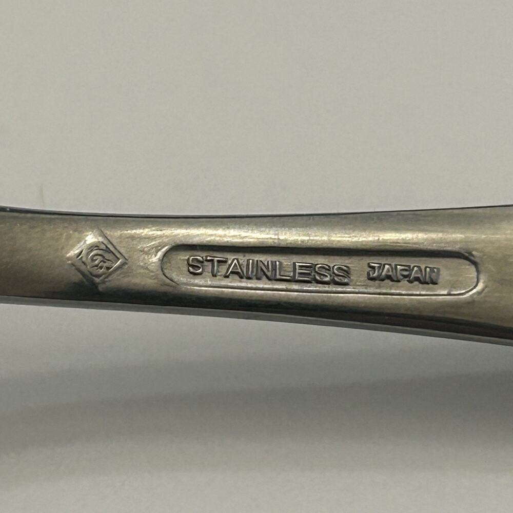 CG Flatware Dessert/Salad Forks Cg5 Pattern Glossy Stainless JAPAN Set of 4 VTG - Picture 4 of 5